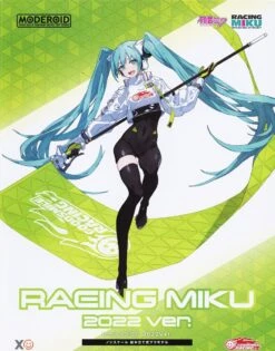 GOODSMILE COMPANY Hatsune Miku Figurine Plastic Model Kit Moderoid Racing Miku 2022 Ver. 16 Cm