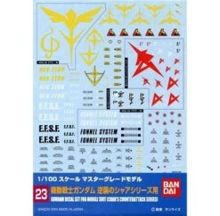 Bandai 1 PACK DECAL N°23 MG MULTICHAR COUNTER ATT