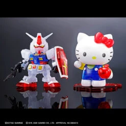 BANDAI SD HELLO KITTY/GUNDAM RX-78-2 EX STAND CLEAR LIMITED -Modèles Figurines Boutique 4573102605597 01