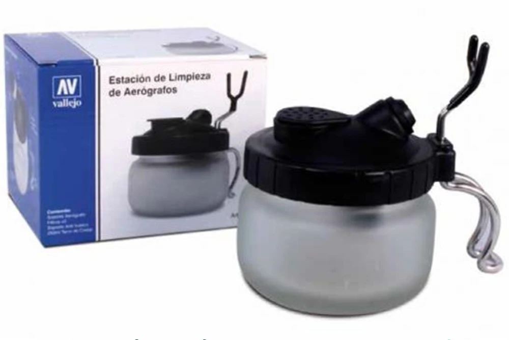 CLEANING STATION WITH AIRBRUSH HOLDER Vallejo CLEANING STATION WITH AIRBRUSH HOLDER -Modèles Figurines Boutique 58808