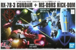 BANDAI GUNPLA HGUC 1/144 G-3 GUNDAM VS CHAR'S RICK DOM SET