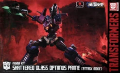 FLAME TOYS TRANSFORMERS FIGURINE FURAI MODEL PLASTIC MODEL KIT SHATTERED GLASS OPTIMUS PRIME 15 CM