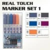 BANDAI GUNPLA MARKER REAL TOUCH 1 SET 6 GUNDAM -Modèles Figurines Boutique gms112 real touch gundam marker set 1 set of 6