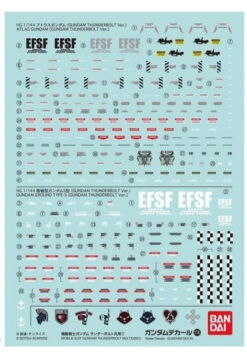 Bandai 1 PACK DECAL N°114 MOBILE S THUNDERBOLT MULTIUSE 1