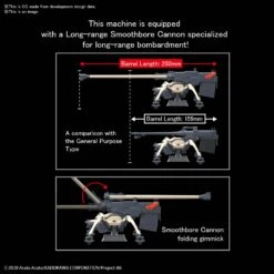 BANDAI ES75684 HG 1/48 JUGGERNAUT LONG RANGE CANNON -Modèles Figurines Boutique hg juggernaut long range cannon o5