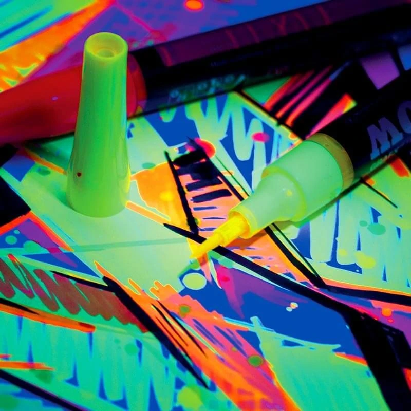 MOLOTOW PUMP SOFTLINER UV FLUORESCENT 1MM WALLET BASIC SET 1 6PCS MOLOTOW PUMP SOFTLINER UV FLUORESCENT 1MM WALLET BASIC SET 1 6PCS -Modèles Figurines Boutique marker molotow uv fluorescent lumiere noire