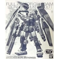 BANDAI GUN81369 GUNPLA MG 1/100 FULL ARMOR GUNDAM VER. KA HALF MECHANICAL CLEAR VER.