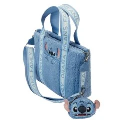 Disney Loungefly Tote Bag Stitch Plush With Coin -Modèles Figurines Boutique wdtb2899 lfdisneystitchpluscrossbodywithcoinbag4767quarter
