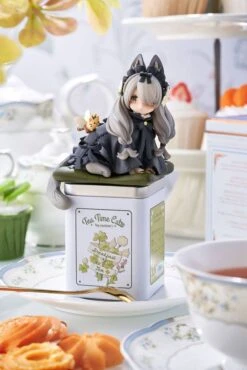 RIBOSE Decorated Life Collection Statuette PVC Tea Time Cats British Shorthair 18 Cm -Modèles Figurines Boutique x rbs19010 e